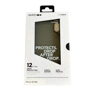 Tech21 black black silicone iPhone XS Max case flex shock slim profile